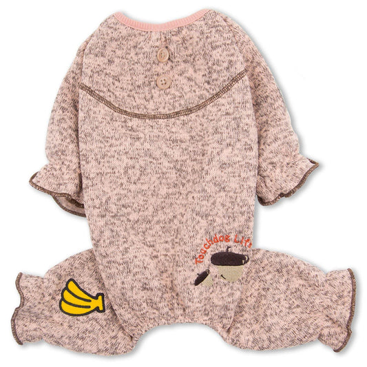 Purrfect Pet Kingdom Cotton Dog Pajamas Soft and Cozy X-Small Pink Purrfect Pet Kingdom
