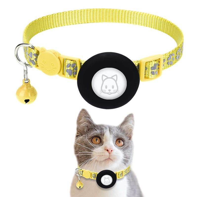 Purrfect Pet Kingdom Reflective Cat Collar with Bell Pet Supplies Yellow Purrfect Pet Kingdom