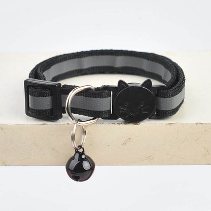 Purrfect Pet Kingdom Adjustable Reflective Collar for Pets Reflective Black Purrfect Pet Kingdom