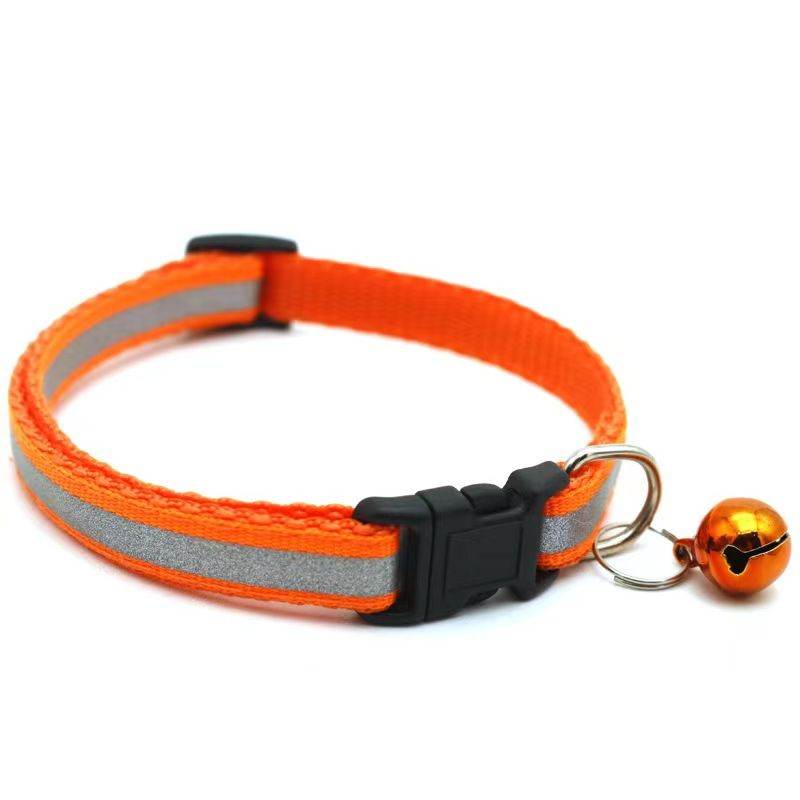 Purrfect Pet Kingdom Adjustable Reflective Collar for Pets Reflective Orange Purrfect Pet Kingdom