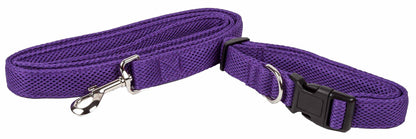 Purrfect Pet Kingdom Adjustable Mesh Dog Leash Small Purple Purrfect Pet Kingdom