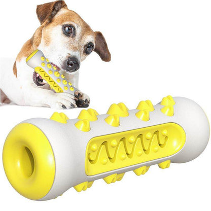 Purrfect Pet Kingdom Durable Dog Teeth Cleaning Toy Upgrade Yellow Purrfect Pet Kingdom