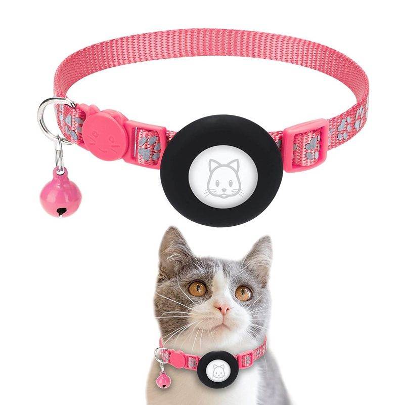 Purrfect Pet Kingdom Reflective Cat Collar with Bell Pet Supplies Rose Red Purrfect Pet Kingdom