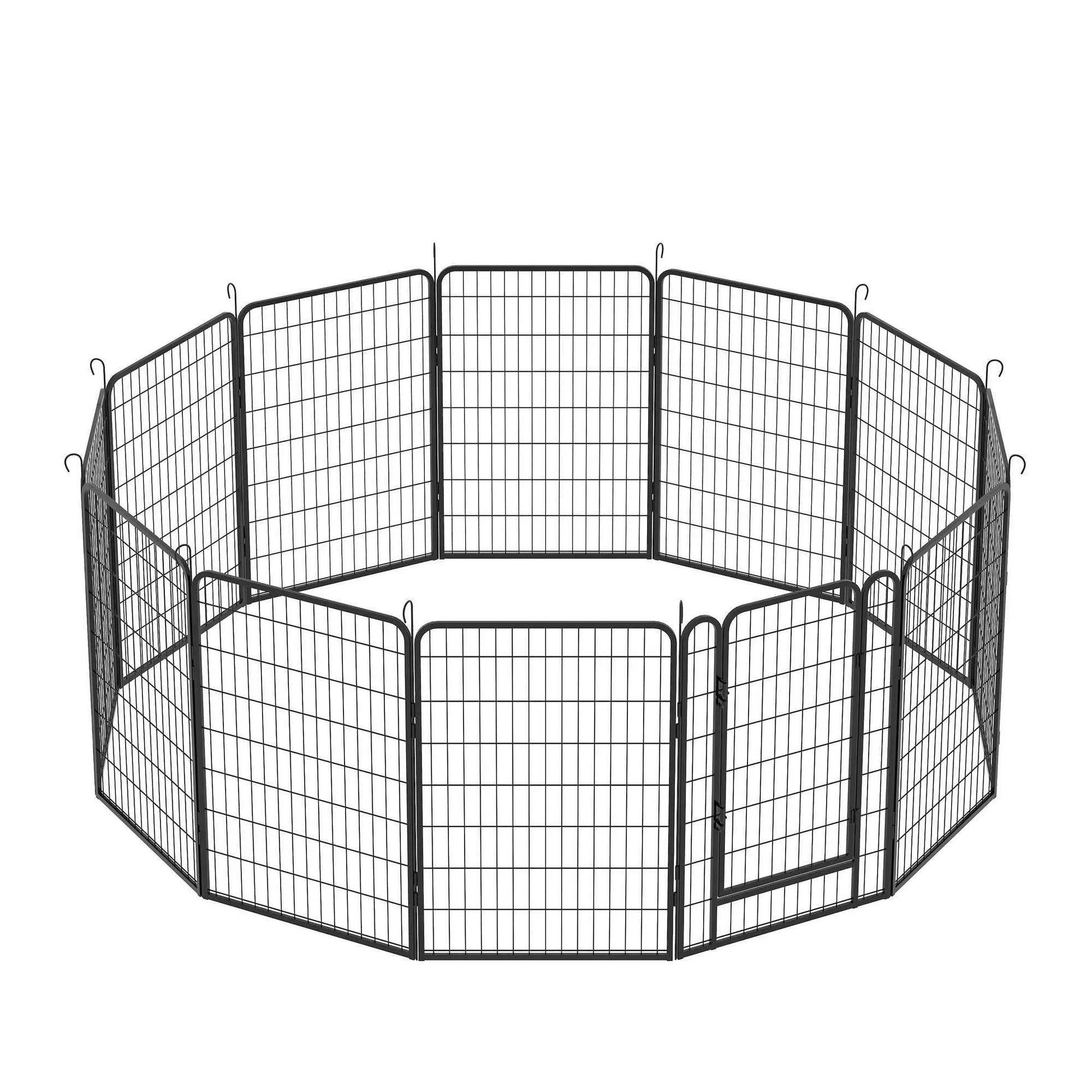 Purrfect Pet Kingdom Heavy Duty Dog Playpen Fence for Indoor and Outdoor Use Purrfect Pet Kingdom