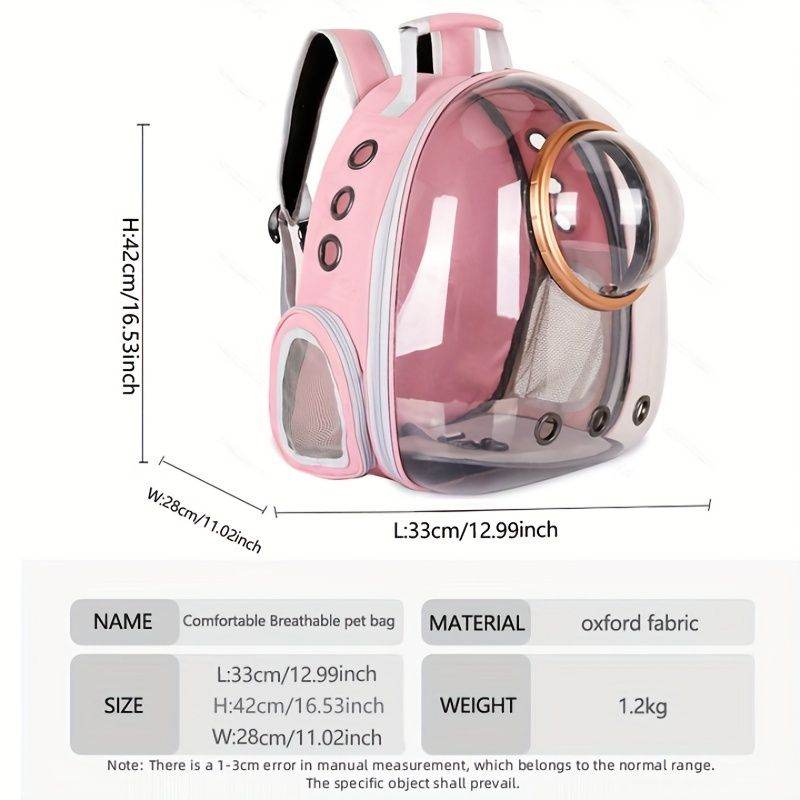 Purrfect Pet Kingdom Cat Bubble Backpack Carrier Purrfect Pet Kingdom