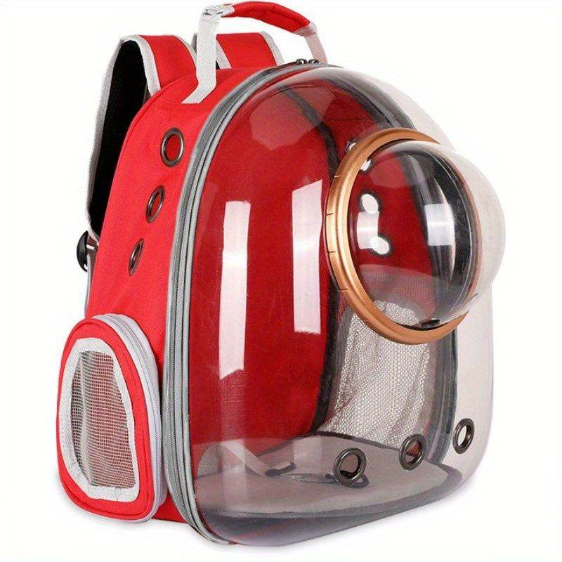 Purrfect Pet Kingdom Cat Bubble Backpack Carrier Red Purrfect Pet Kingdom