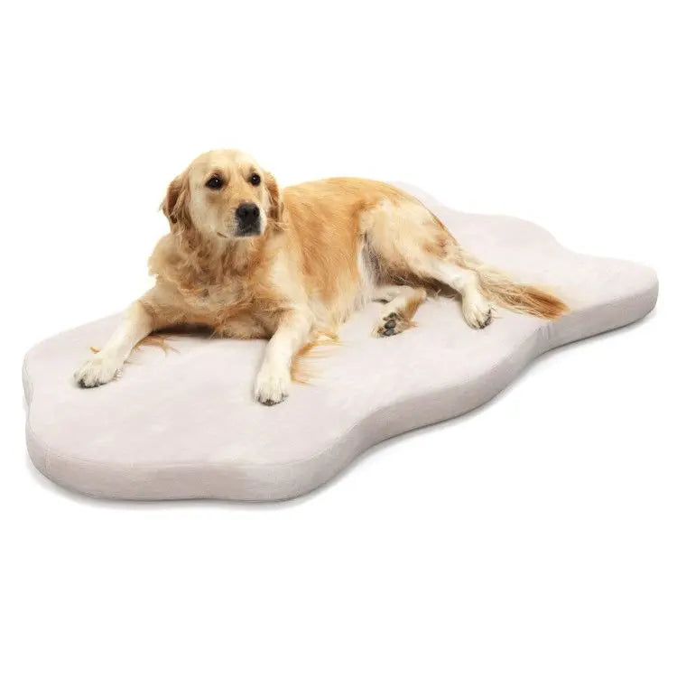 Purrfect Pet Kingdom Memory Foam Pet Bed Extra Large Beige Purrfect Pet Kingdom
