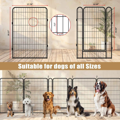 Purrfect Pet Kingdom Heavy Duty Dog Playpen Fence for Indoor and Outdoor Use Purrfect Pet Kingdom
