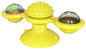 Purrfect Pet Kingdom Cat Enrichment Spinning Toy Yellow Purrfect Pet Kingdom