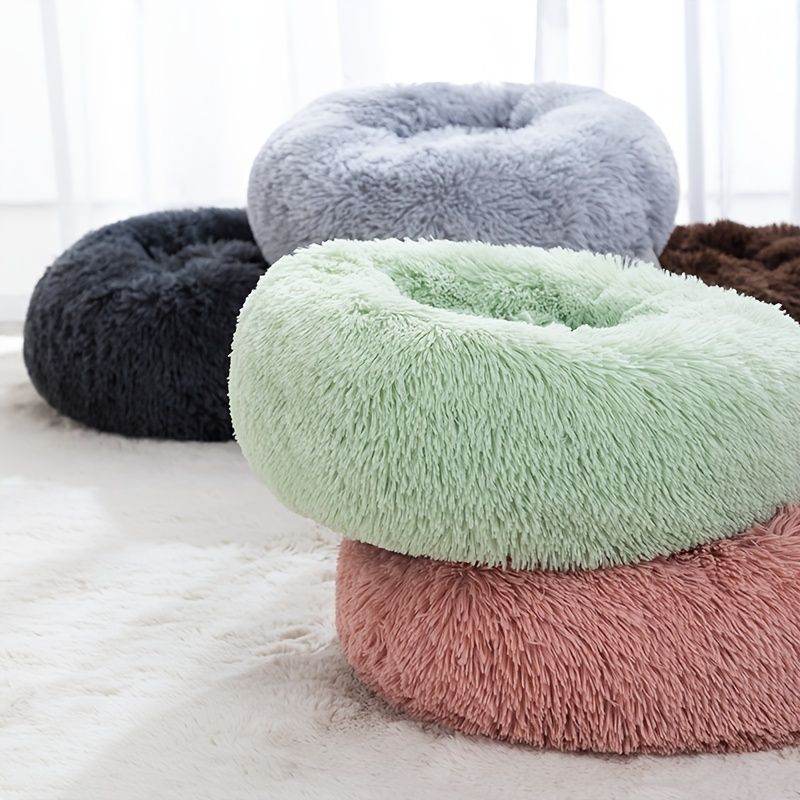 Purrfect Pet Kingdom Cozy Round Pet Bed for Small Dogs Purrfect Pet Kingdom
