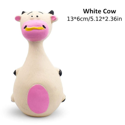 Purrfect Pet Kingdom Durable Latex Pet Toy for Dogs - Black Donkey White Cow Purrfect Pet Kingdom