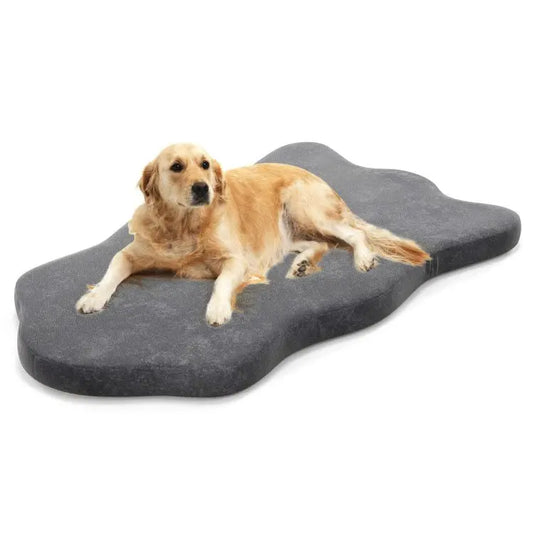 Purrfect Pet Kingdom Memory Foam Pet Bed Extra Large Gray Purrfect Pet Kingdom