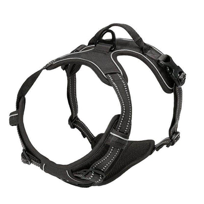 Purrfect Pet Kingdom Dog Harness for Active Dogs - No-Pull, Adjustable M Black Purrfect Pet Kingdom