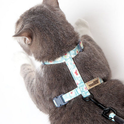 Purrfect Pet Kingdom Adjustable Harness for Cats - No-Pull, Floral Purrfect Pet Kingdom