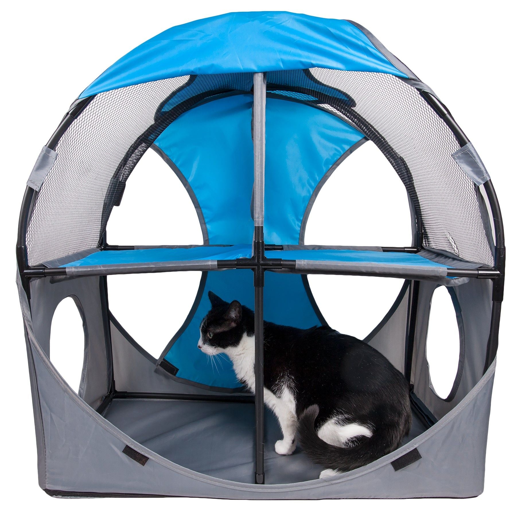 Purrfect Pet Kingdom Collapsible Cat House with Tunnel Purrfect Pet Kingdom