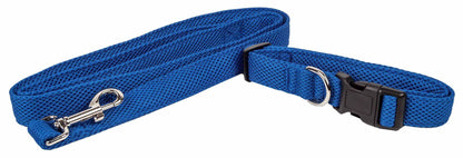 Purrfect Pet Kingdom Adjustable Mesh Dog Leash Large Blue Purrfect Pet Kingdom