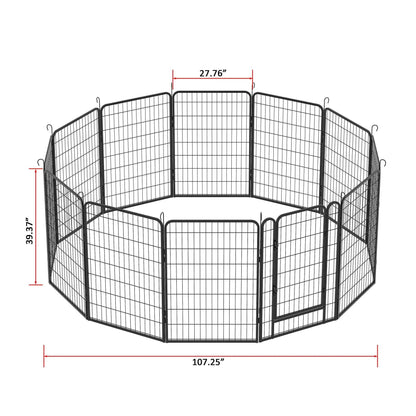 Purrfect Pet Kingdom Heavy Duty Dog Playpen Fence for Indoor and Outdoor Use Purrfect Pet Kingdom