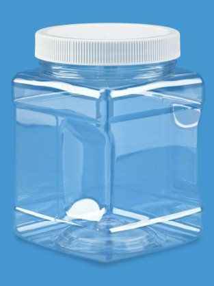Transparent 32 oz Jar for Dry Goods - Luminous Pet Retractable Leash Compatible Purrfect Pet Kingdom 