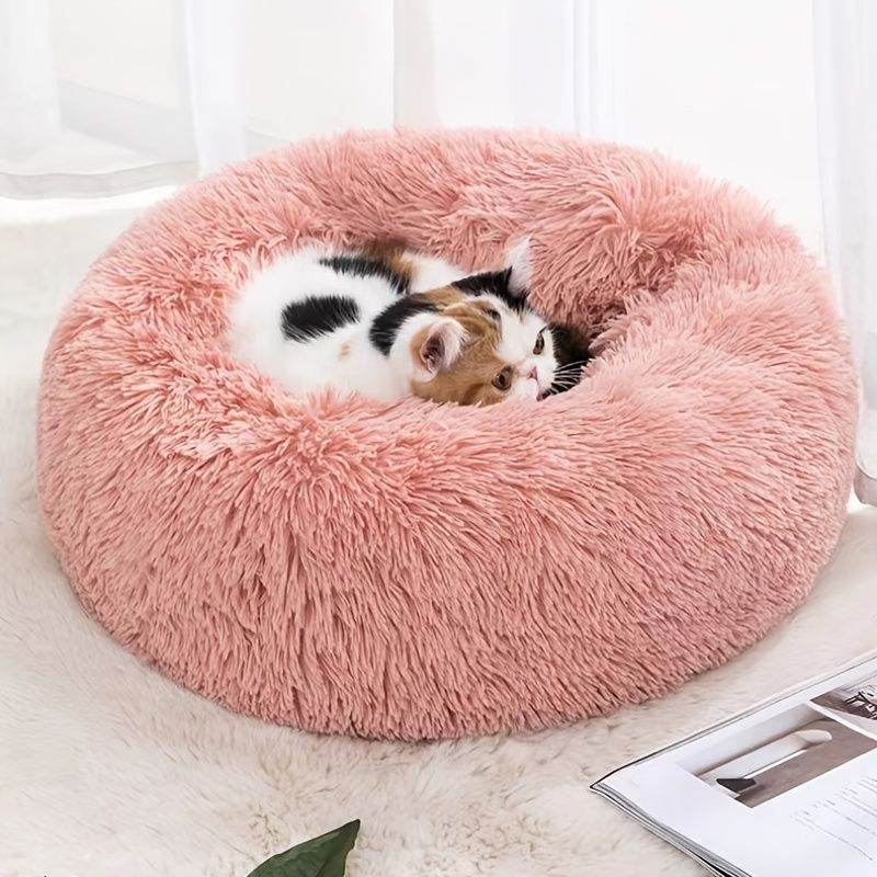 Purrfect Pet Kingdom Cozy Round Pet Bed for Small Dogs Purrfect Pet Kingdom