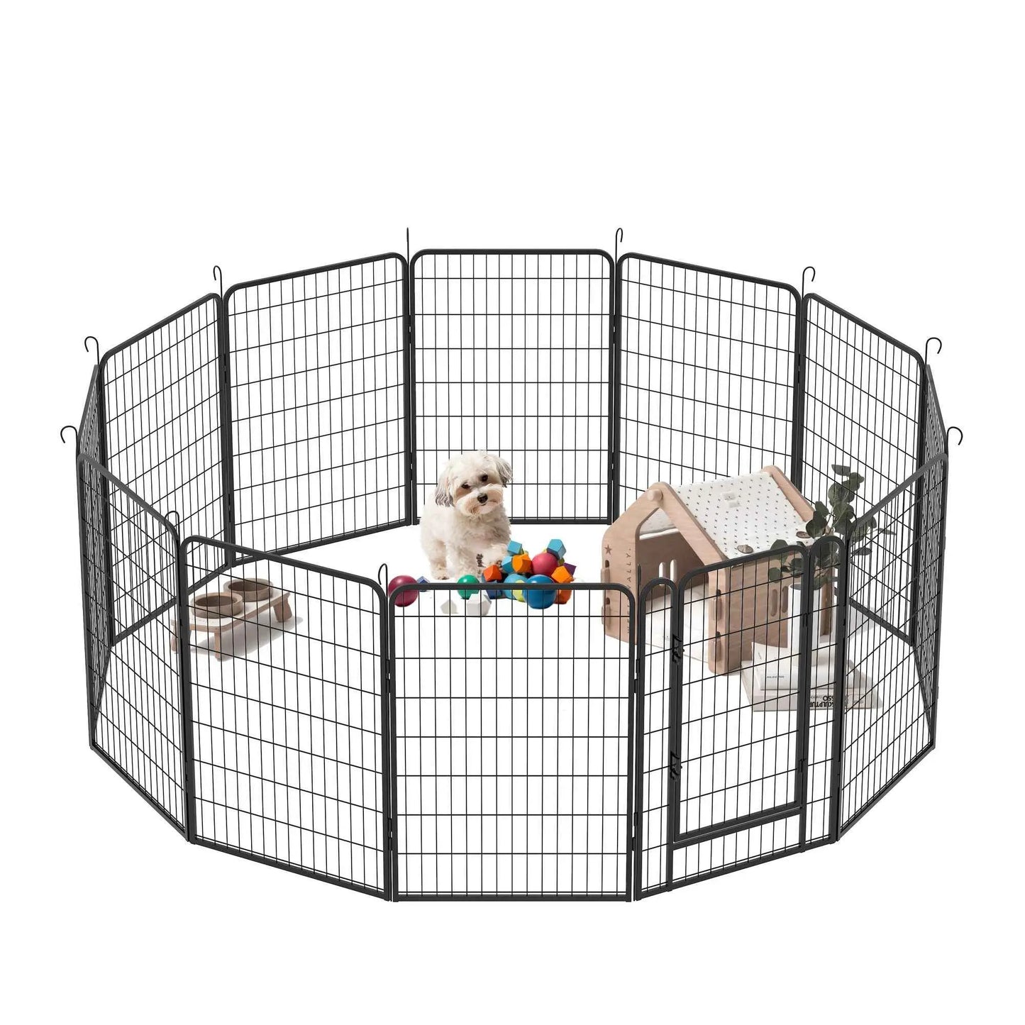 Purrfect Pet Kingdom Heavy Duty Dog Playpen Fence for Indoor and Outdoor Use Purrfect Pet Kingdom