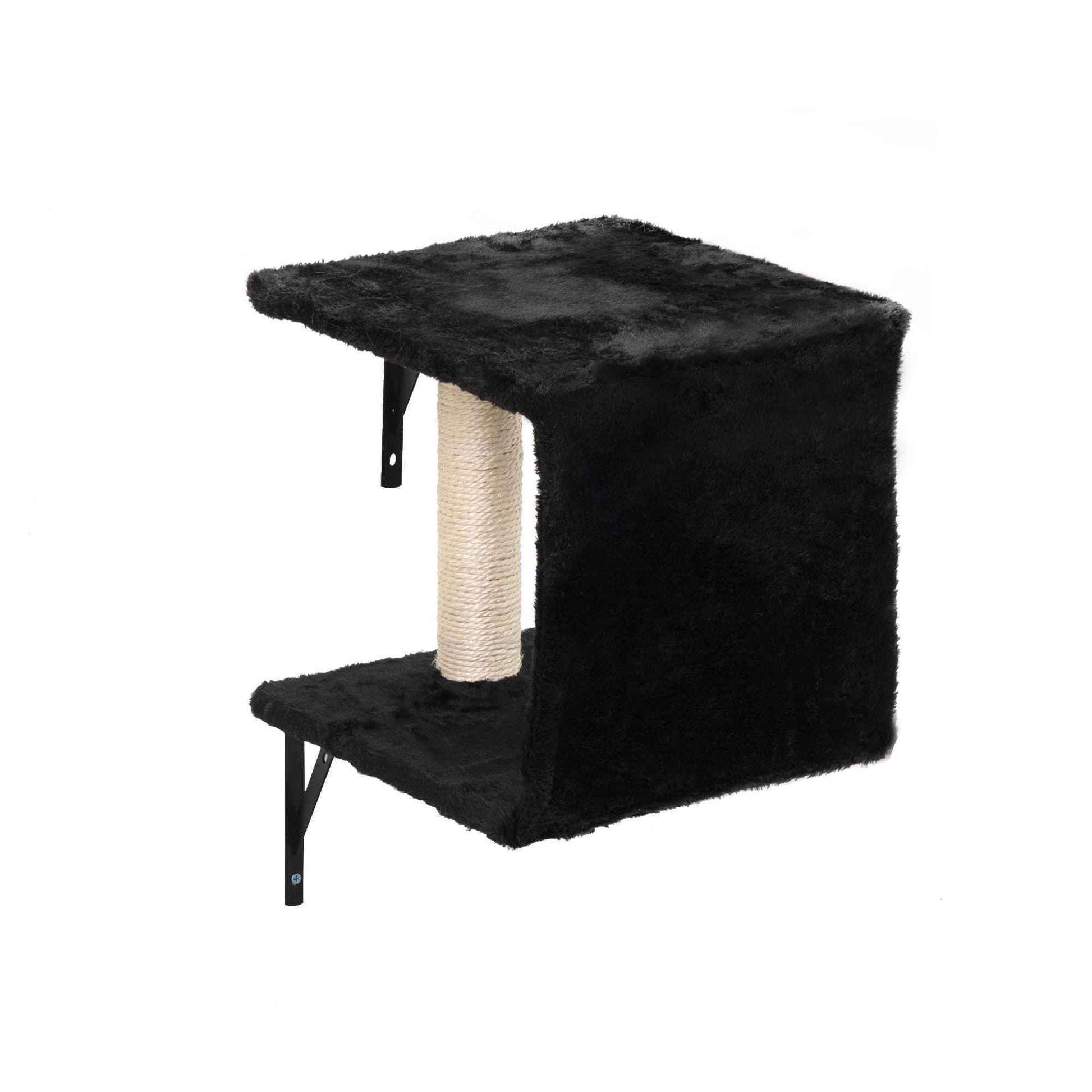 Purrfect Pet Kingdom Cat Wall Shelves Set – Elevated Perches & Scratching Posts Purrfect Pet Kingdom