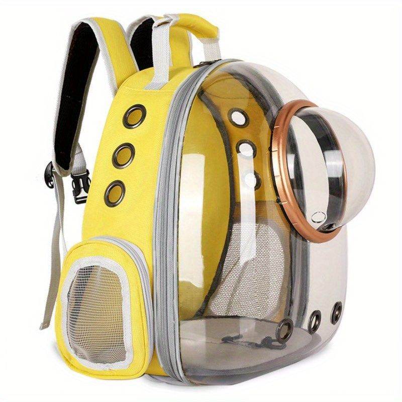 Purrfect Pet Kingdom Cat Bubble Backpack Carrier Yellow Purrfect Pet Kingdom