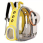 Purrfect Pet Kingdom Cat Bubble Backpack Carrier Yellow Purrfect Pet Kingdom