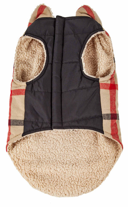Purrfect Pet Kingdom Warm Winter Dog Jackets Plaid Coat Purrfect Pet Kingdom