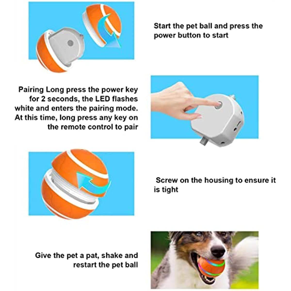 Purrfect Pet Kingdom Interactive Rolling Ball for Pets Purrfect Pet Kingdom