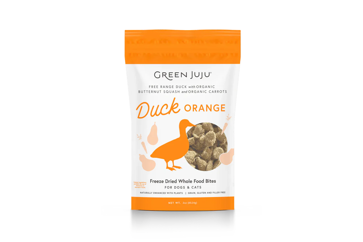 Green Juju Freeze Dried Duck Orange Whole Food Bites (7.5OZ)