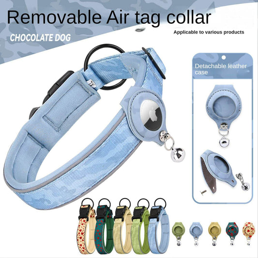 Purrfect Pet Kingdom Durable AirTag Case for Cats and Dogs Size S: 2.5 * 30-37cm Camouflage blue collar set Purrfect Pet Kingdom