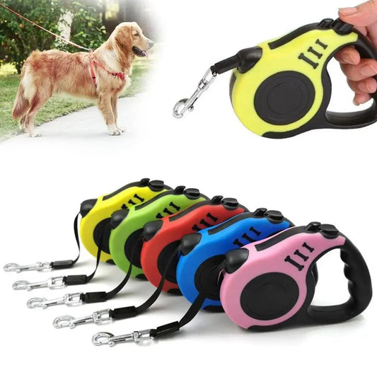 Durable Automatic Retractable Dog No Tangle Comfortable Grip Pet