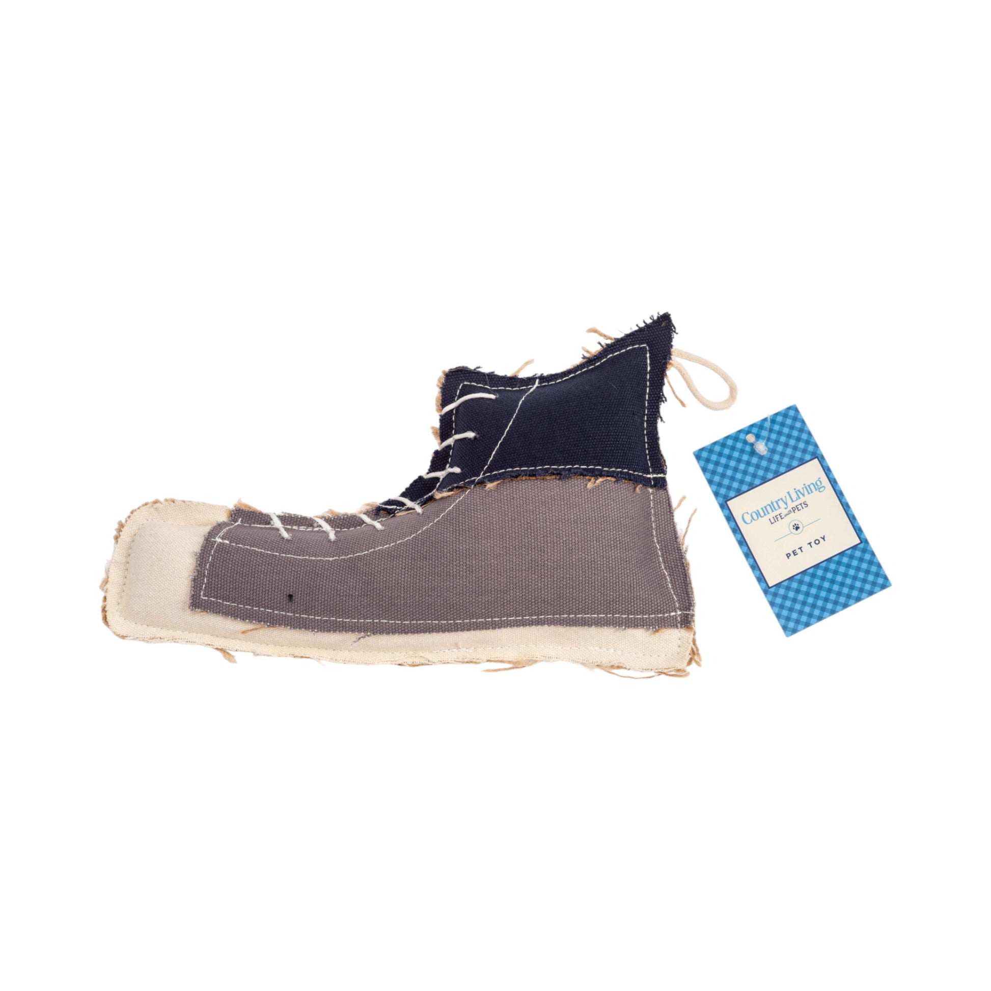 Durable dog chew toy sneaker shape designed for strong chewers and playful pups