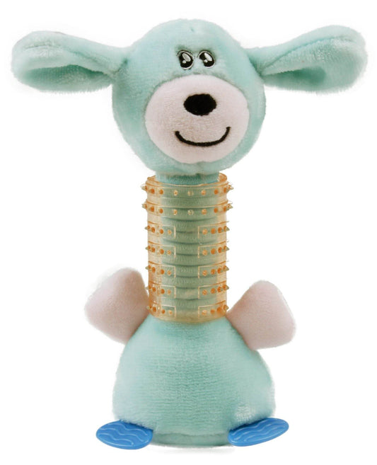 Purrfect Pet Kingdom Durable Plush Dog Toy for Teething Blue Purrfect Pet Kingdom