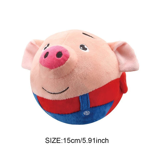 V.I.P Digital Presence durable plush toy for energetic dogs in the shape of a pig, ideal for interactive play