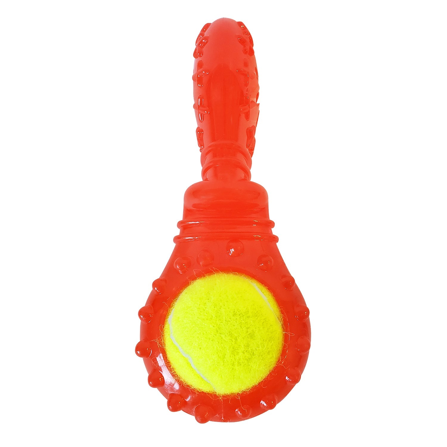 Purrfect Pet Kingdom Durable tennis ball toys for dogs in bright red with textured grip for fun fetching