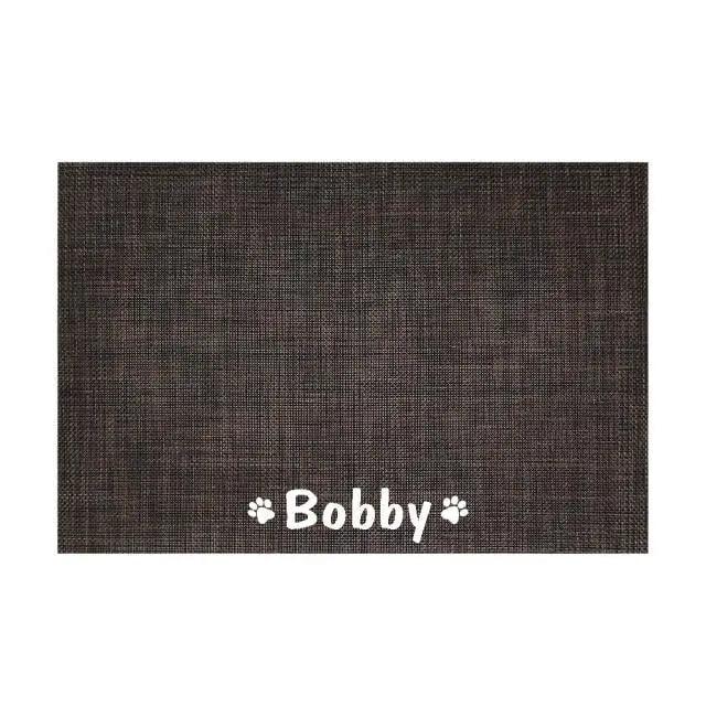 Purrfect Pet Kingdom Durable Waterproof Pet Feeding Mat Water Cushion Non- Slip P (Black, M) - Premium Feeding Mats