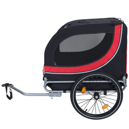 Large Folding Bike Trailer for Dogs ? 66LB Capacity All-Terr