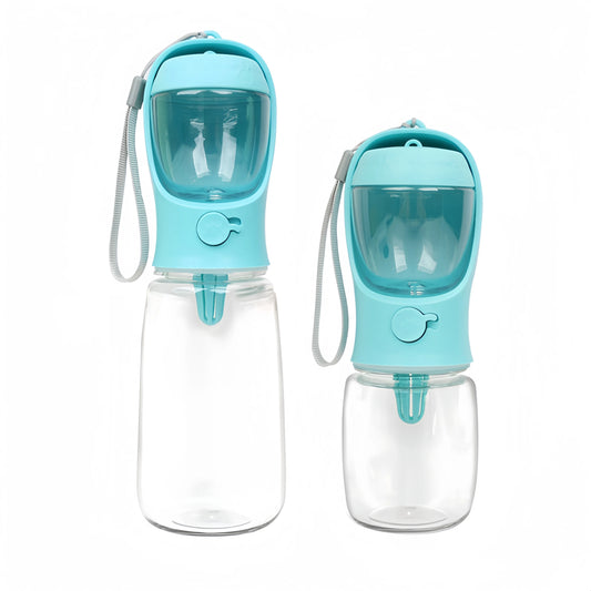2 in 1 350ml Portable Food Grade Material Dog Cat Travel Pet Water Cup Bottle With Food Dispenser Water Bottle for Dog