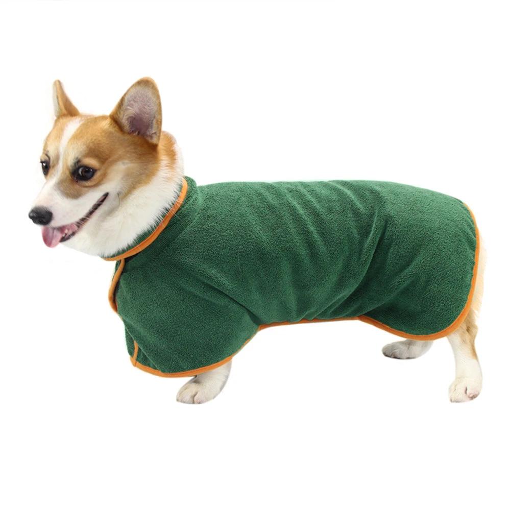 Dog Bathrobe Microfiber - Absorbent Waist-Wrap