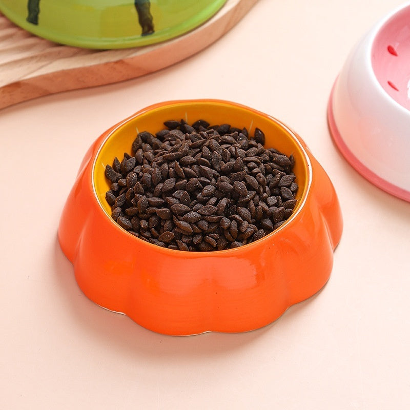 Cat Bowl Ceramic Drinking Water Non-slip Anti-tumble