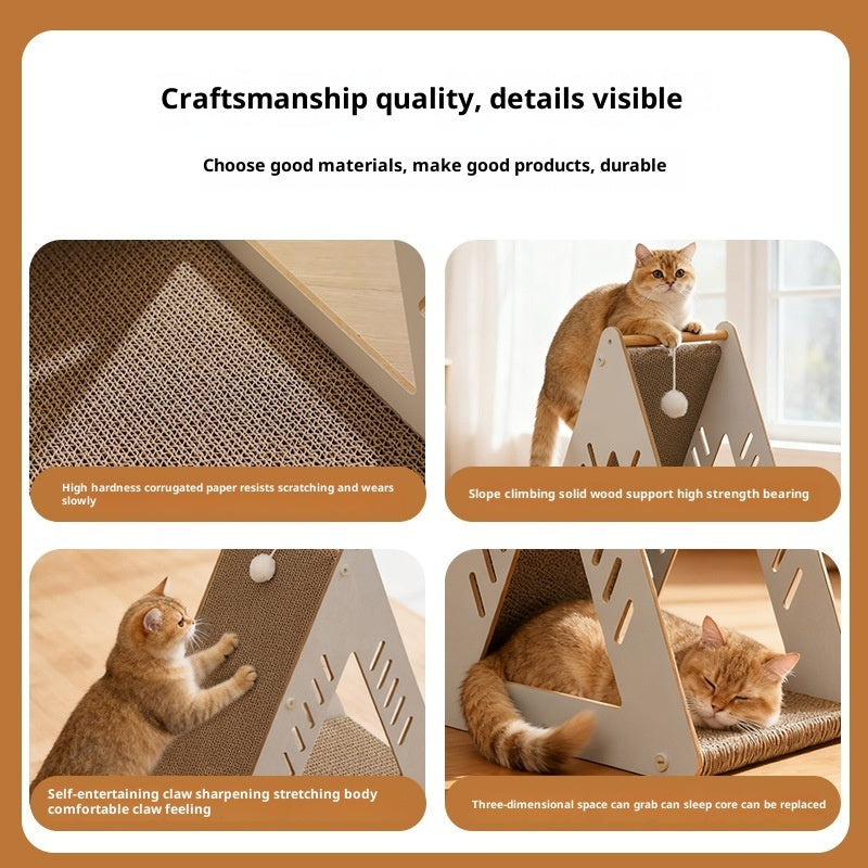 Multi-functional Corrugated Cardboard Scratching Board Cat