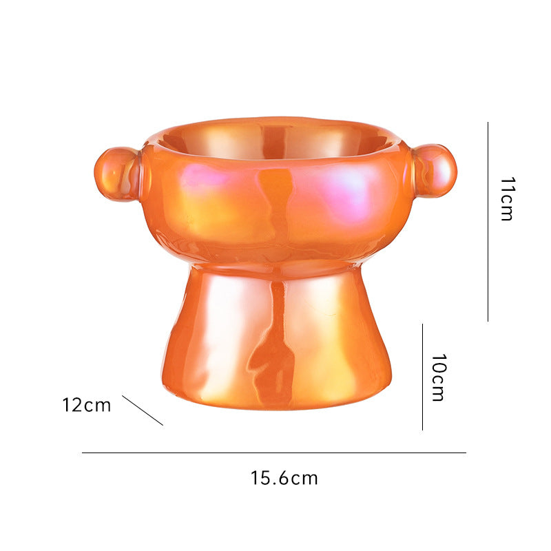 Ceramic Protection Cervical Vertebra Cat Food Basin