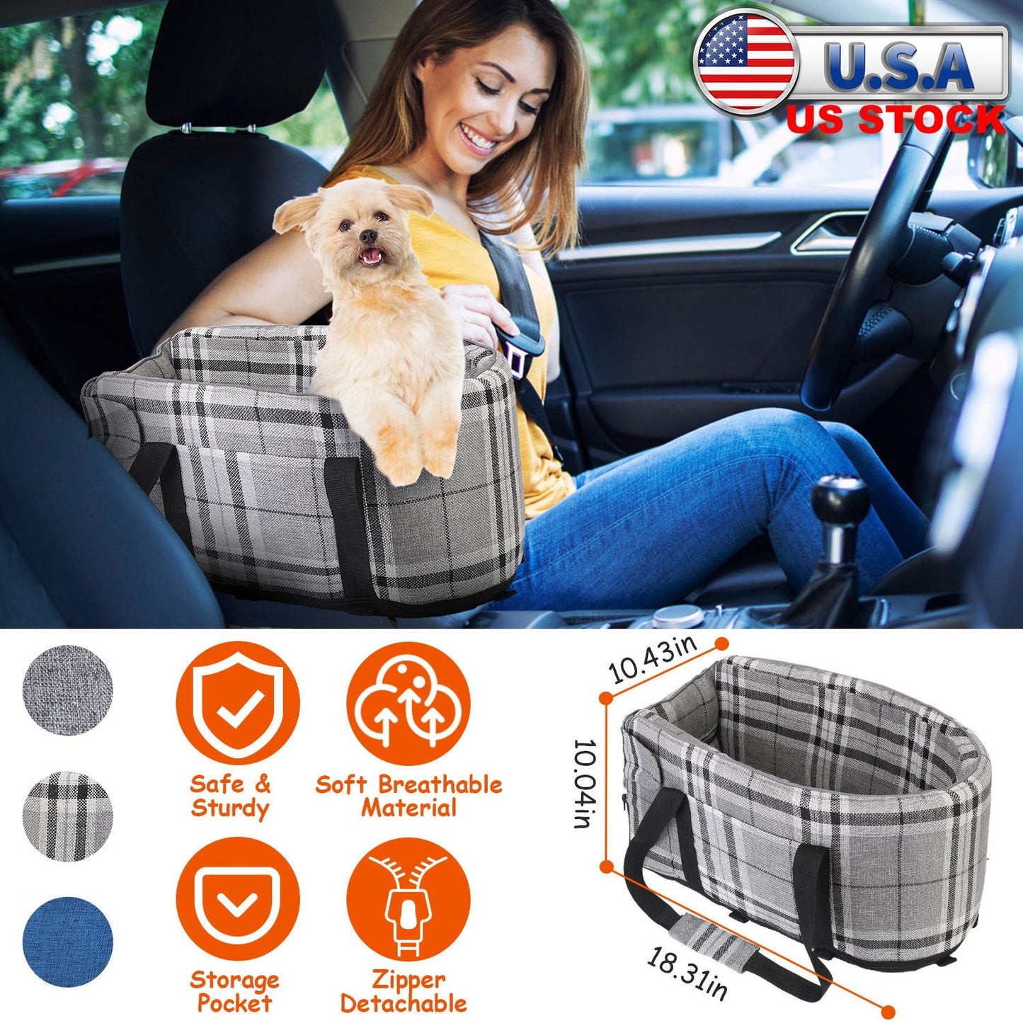 GBruno Console Pet Car Seat