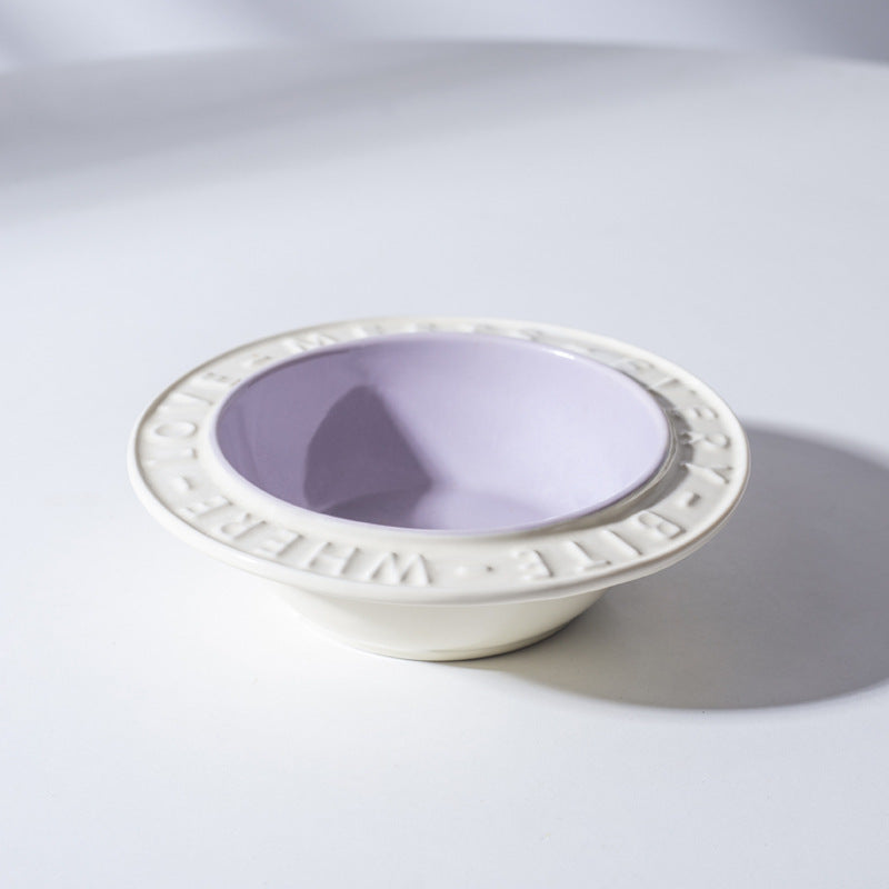 Ceramic Elevated Cat Bowl for Healthy Neck and Spine Relief