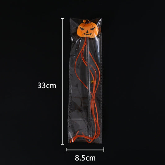 Halloween Cat Teaser Stick Cartoon Plush Spider Pumpkin Bat