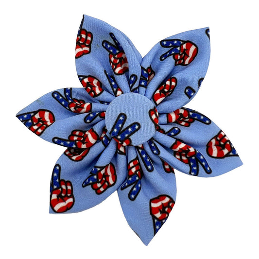 Patriots For Peace Pinwheel Pet Collar Attachment - 2 Sizes