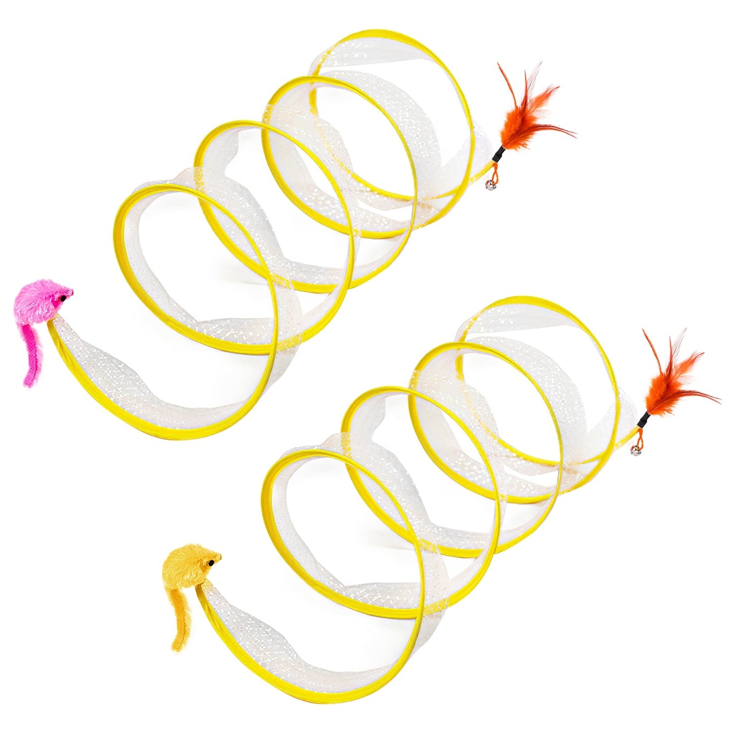 GBruno 2Pcs Foldable Cat Tunnel