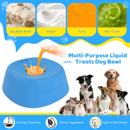Pet Slow Feeder Non-Slip Spherical Dog Licking Bowl