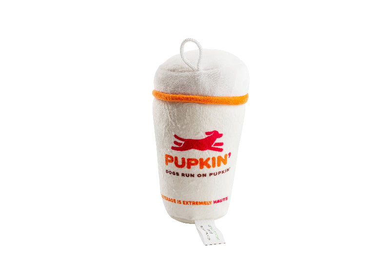 Pupkin' Donuts Hot Coffee Plush Dog Toy